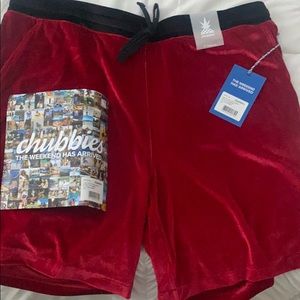 Mens Velvet chubbies shorts size XXL